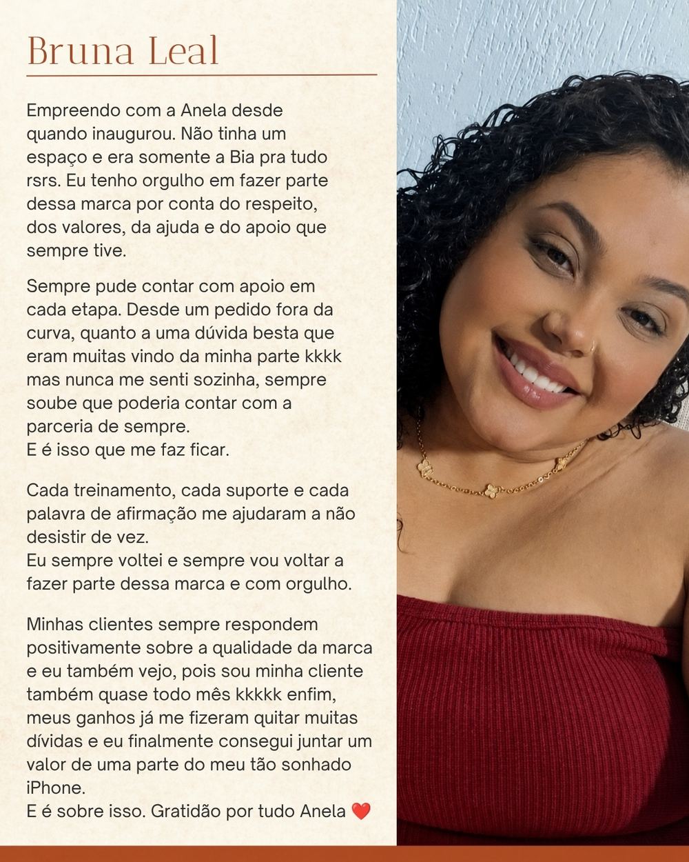 Depoimento de Bruna Leal, representante da Anela.