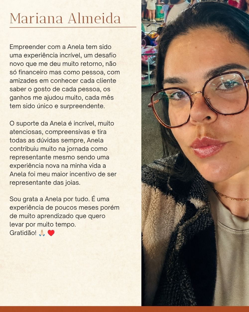 Depoimento de Mariana Almeida, representante da Anela.